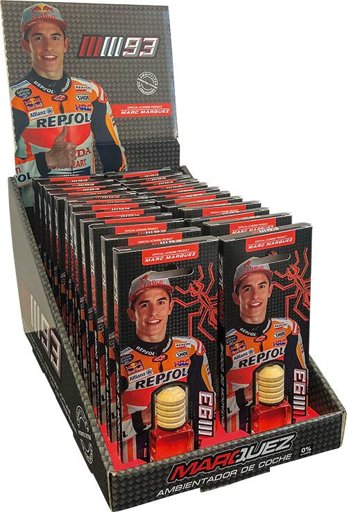 EXPOSITOR CON 24 AMBIENTADORES MARC MARQUEZ-REPSOL